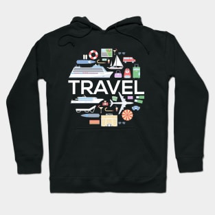 Travel Concept Doodle Hoodie